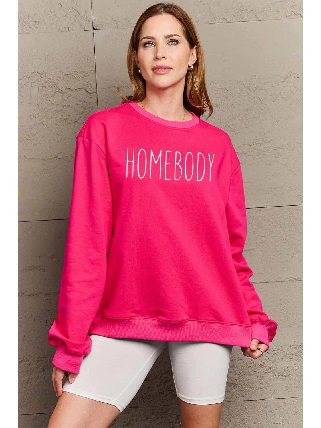 Simply Love Full Size HOMEBODY Graphic Sweatshirt nicholesgifts