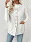 Textured Button-Front Vest with Raw Edge nicholesgifts