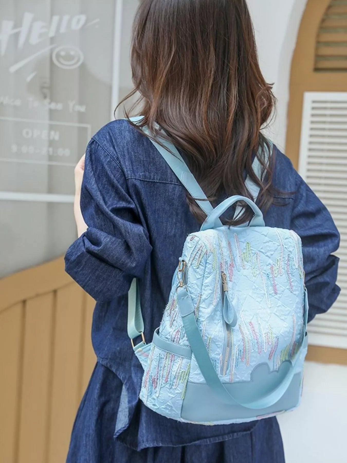 Adjustable Strap Backpack Bag Trendsi