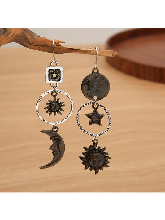 Star, Sun, and Moon Earrings nicholesgifts