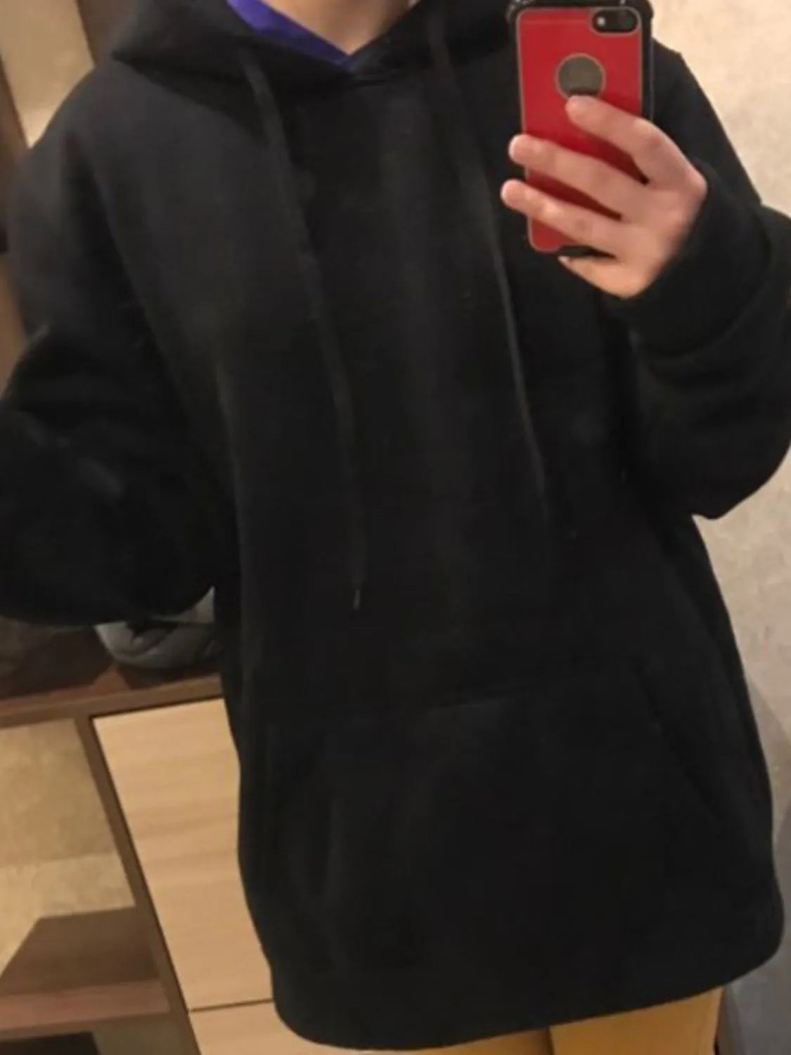 Men's Full Size Drawstring Long Sleeve Hoodie Plus Size NicholesGifts