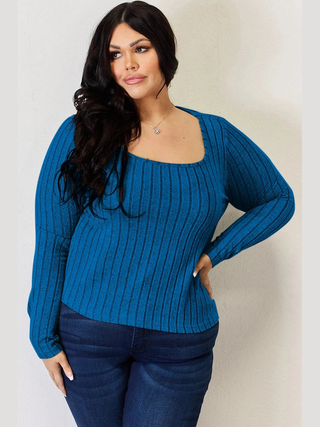 Basic Bae Full Size Ribbed Long Sleeve T-Shirt nicholesgifts