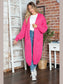 Letter Dropped Shoulder Long Sleeve Cardigan nicholesgifts