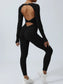 Twisted Backless Long Sleeve Jumpsuit nicholesgifts