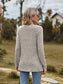 Ribbed Round Neck Long Sleeve Tee nicholesgifts