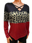 Crisscross Color Block Long Sleeve T-Shirt nicholesgifts