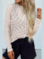 Women Checkered Mock Neck Long Sleeve Blouse nicholesgifts