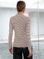 Ivy Lane Striped Buttoned V-Neck Long Sleeve Top nicholesgifts
