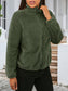 Zip Up Turtleneck Long Sleeve Jacket nicholesgifts