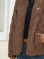 Fuzzy Checkered Zip Up Jacket nicholesgifts