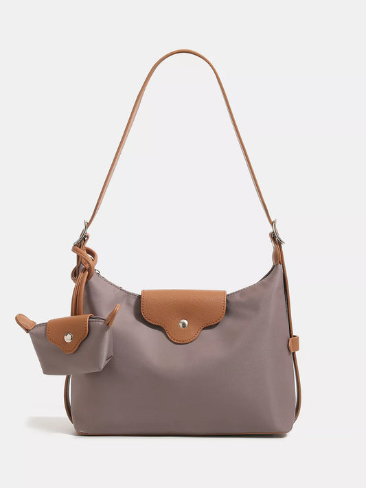 Nylon Hobo Shoulder Bag with Coin Purse nicholesgifts