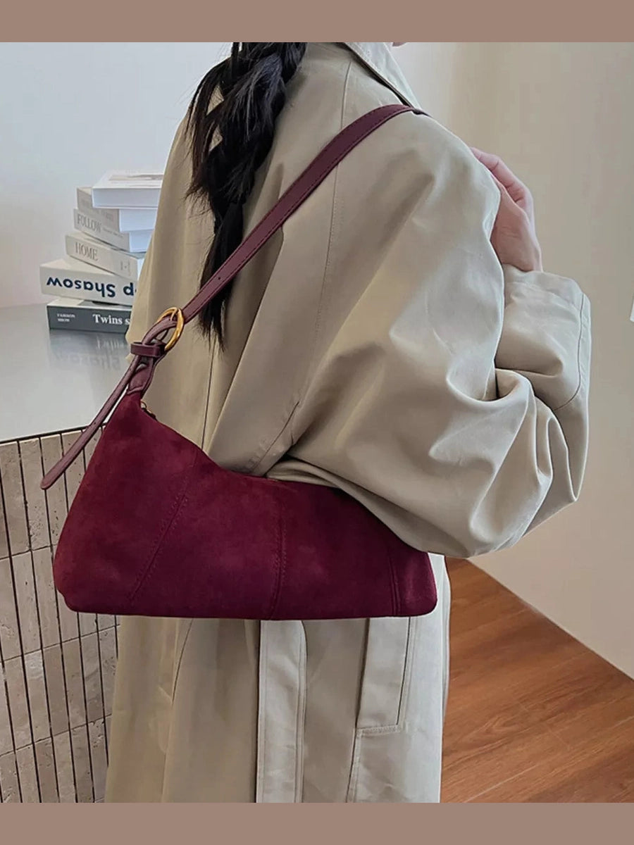 Lightweight Solid Color Shoulder Bag nicholesgifts