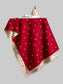 Women Heart-Patterned Raw Hem Winter Scarf nicholesgifts