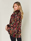 Women Double Take Full Size Printed Button Up Long Sleeve Shirt nicholesgifts