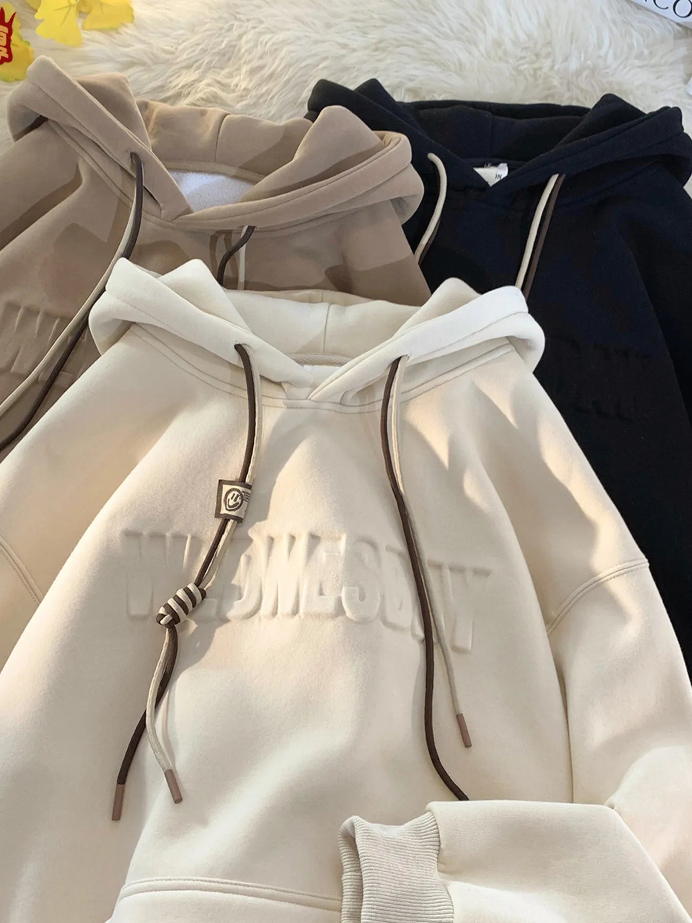 Men's Plus Size Letter Drawstring Long Sleeve Hoodie NicholesGifts