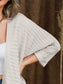 Striped Open Front Knit Cardigan nicholesgifts