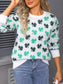 Lucky Clover Crew Neck Sweater nicholesgifts
