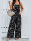 Devine Printed Wide Strap Jumpsuit with Pockets nicholesgifts