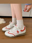 Lace Up Round Toe Sneakers nicholesgifts