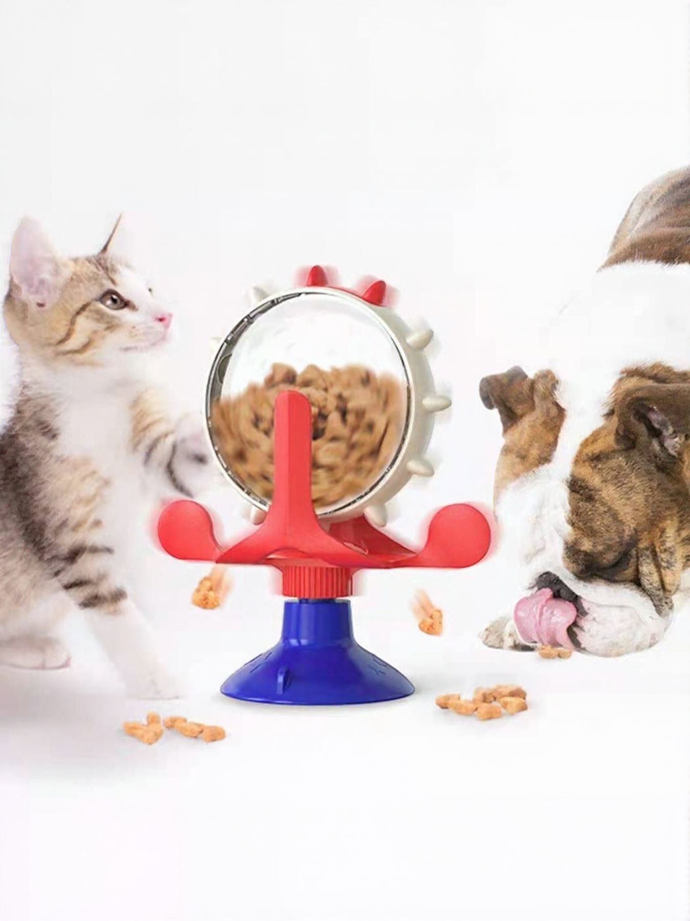 Interactive Rotating Cat Toy Set with Suction Cup nicholesgifts