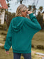 Zip Up Drawstring Long Sleeve Hooded Jacket nicholesgifts