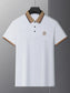 Men's Plus Size Contrast Collar Polo with Embroidered Logo nicholesgifts