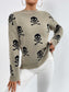 Patterned Drop Shoulder Sweater Trendsi
