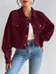 Honey Snap Down Long Sleeve Jacket nicholesgifts