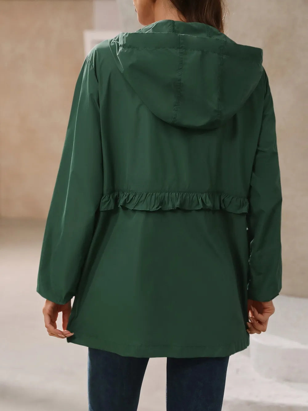 Ivy Lane Outdoor Waterproof Long Sleeve Hooded Windbreaker nicholesgifts