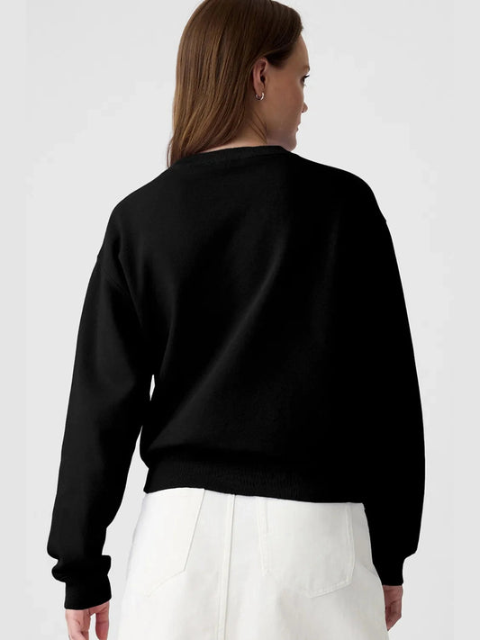 Graphic Round Neck Long Sleeve Sweatshirt nicholesgifts