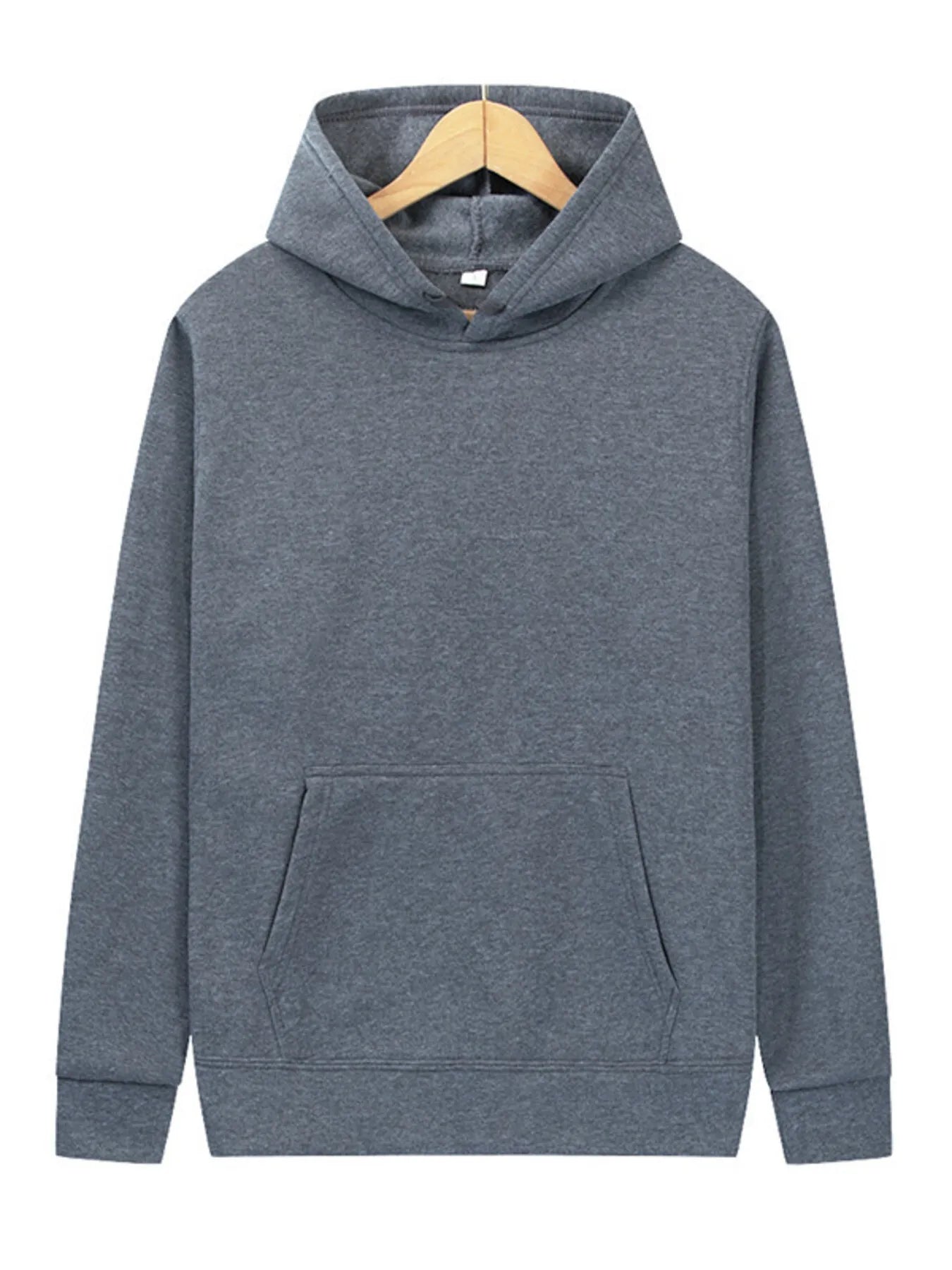 Men's Full Size Kangaroo Pocket Long Sleeve Hoodie Plus Size NicholesGifts
