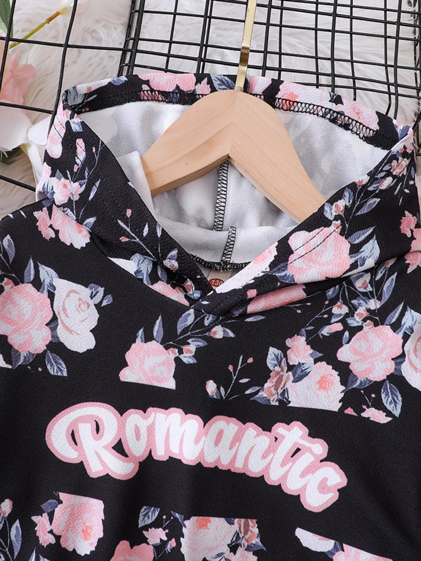 Children's Floral Print Hoodie & Pants Set NicholesGifts