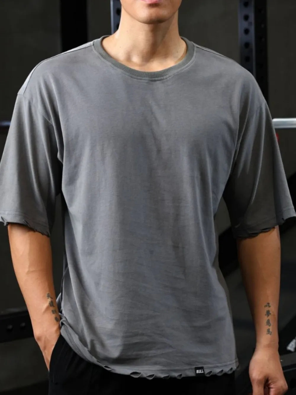 Men's Plus Size Round Neck Half Sleeve T-Shirt Trendsi