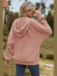Drawstring Zip Up Dropped Shoulder Hoodie nicholesgifts