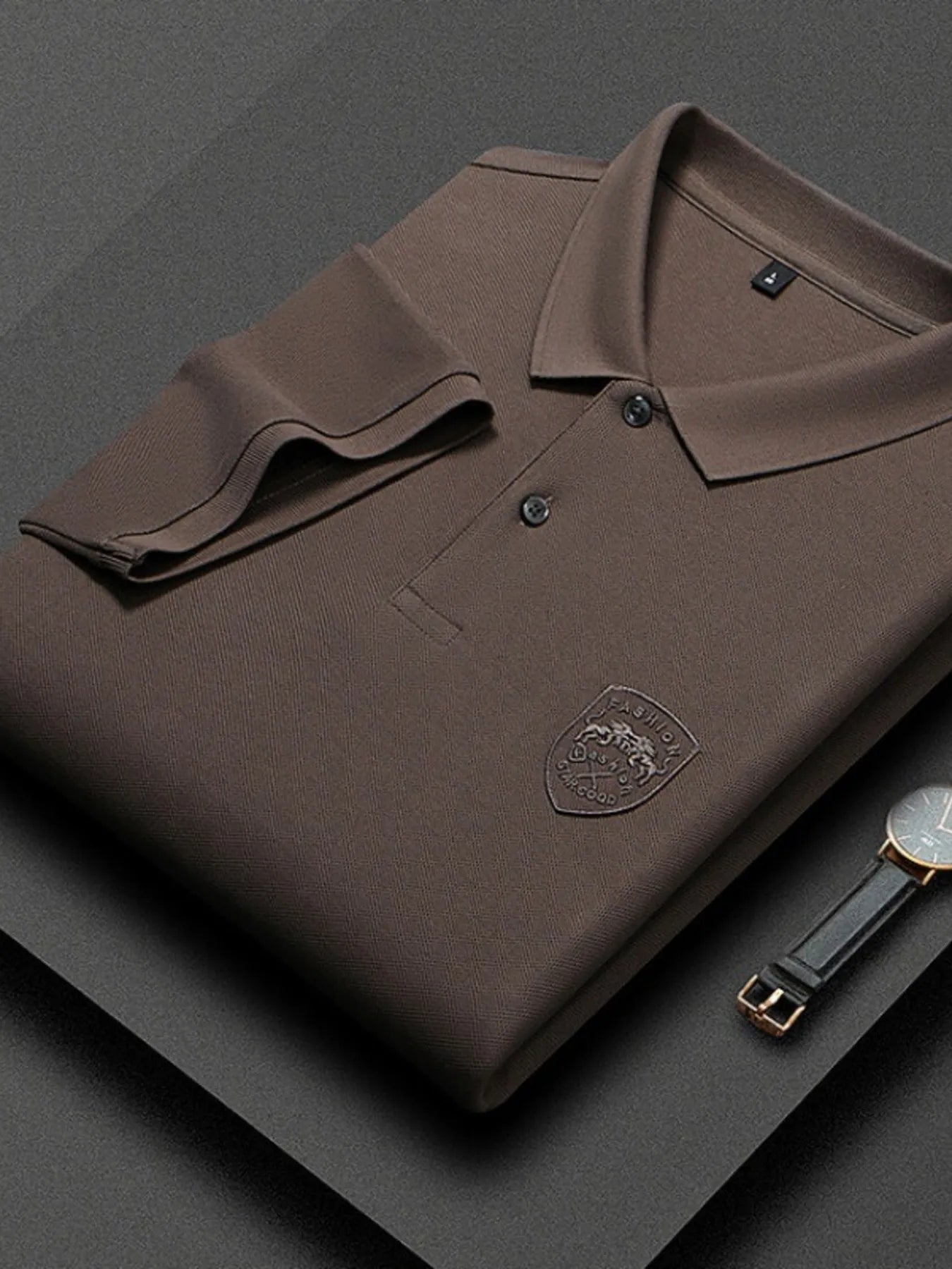 Men's Plus Size Collared Neck Short Sleeve Polo NicholesGifts