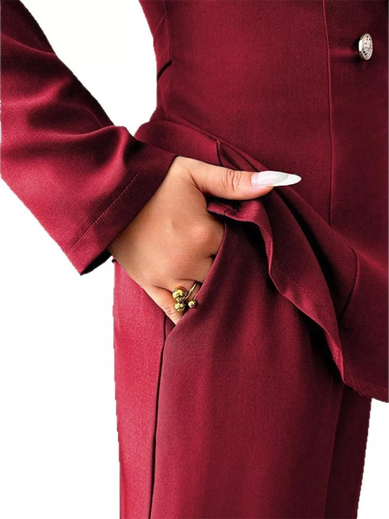 One Button Blazer and Pants Set nicholesgifts
