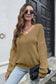 V-Neck Drop Shoulder Sweater nicholesgifts