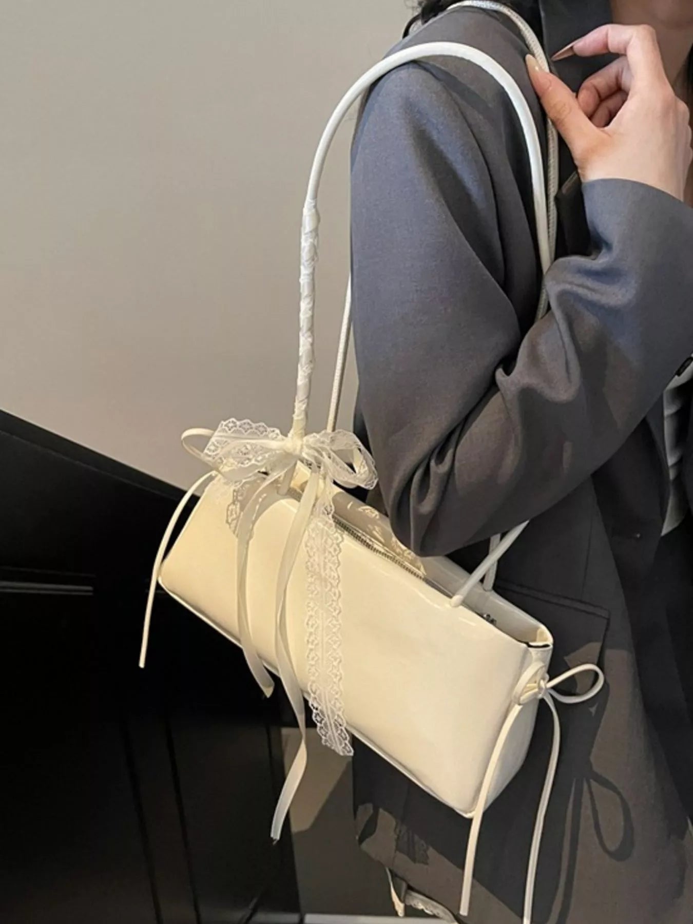 Lace Decor Shoulder Bag nicholesgifts