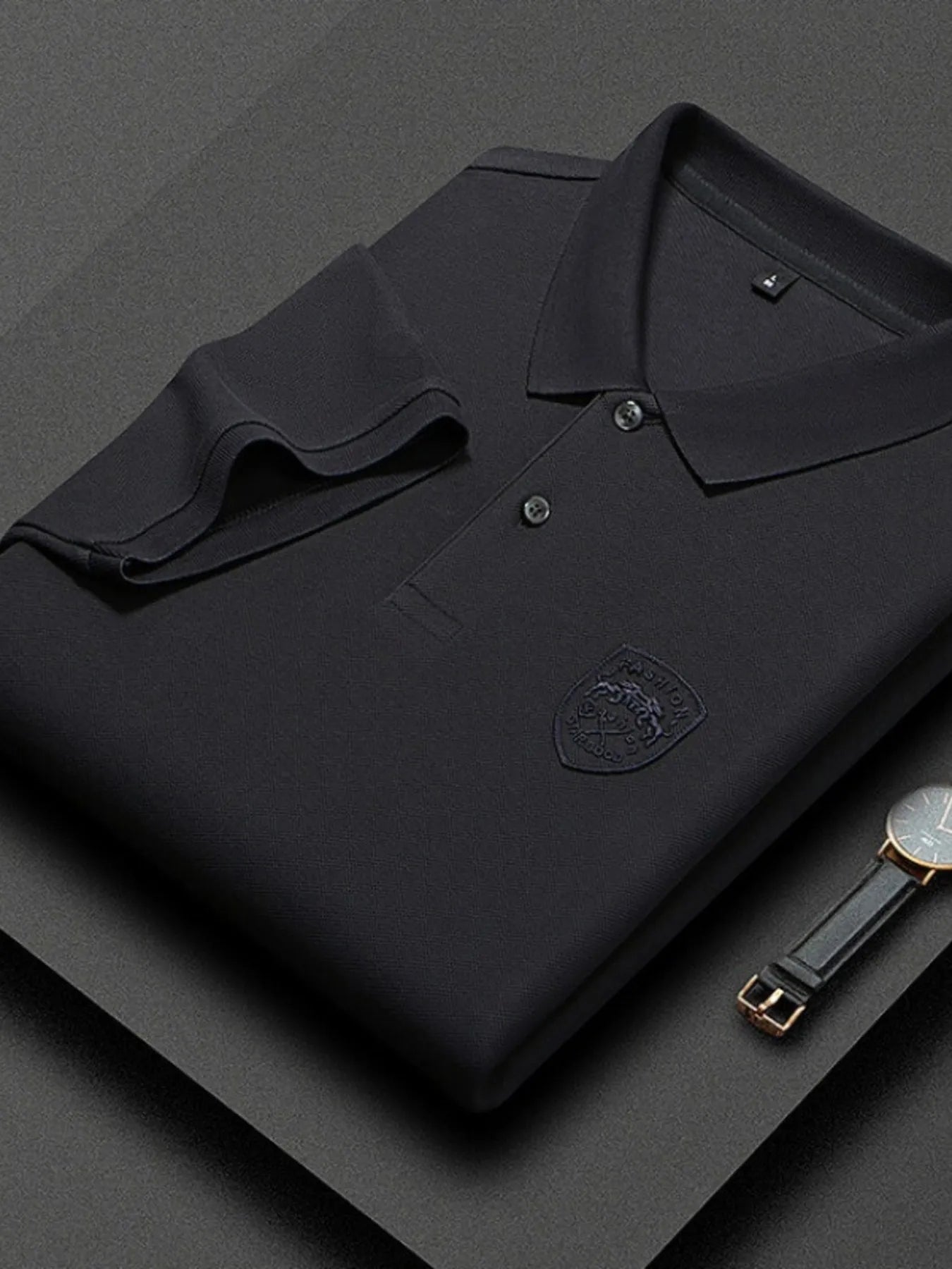 Men's Plus Size Collared Neck Short Sleeve Polo NicholesGifts