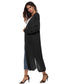 Long Sleeve Open Front Buttoned Cardigan nicholesgifts