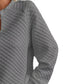 Notched Raglan Sleeve Sweatshirt nicholesgifts