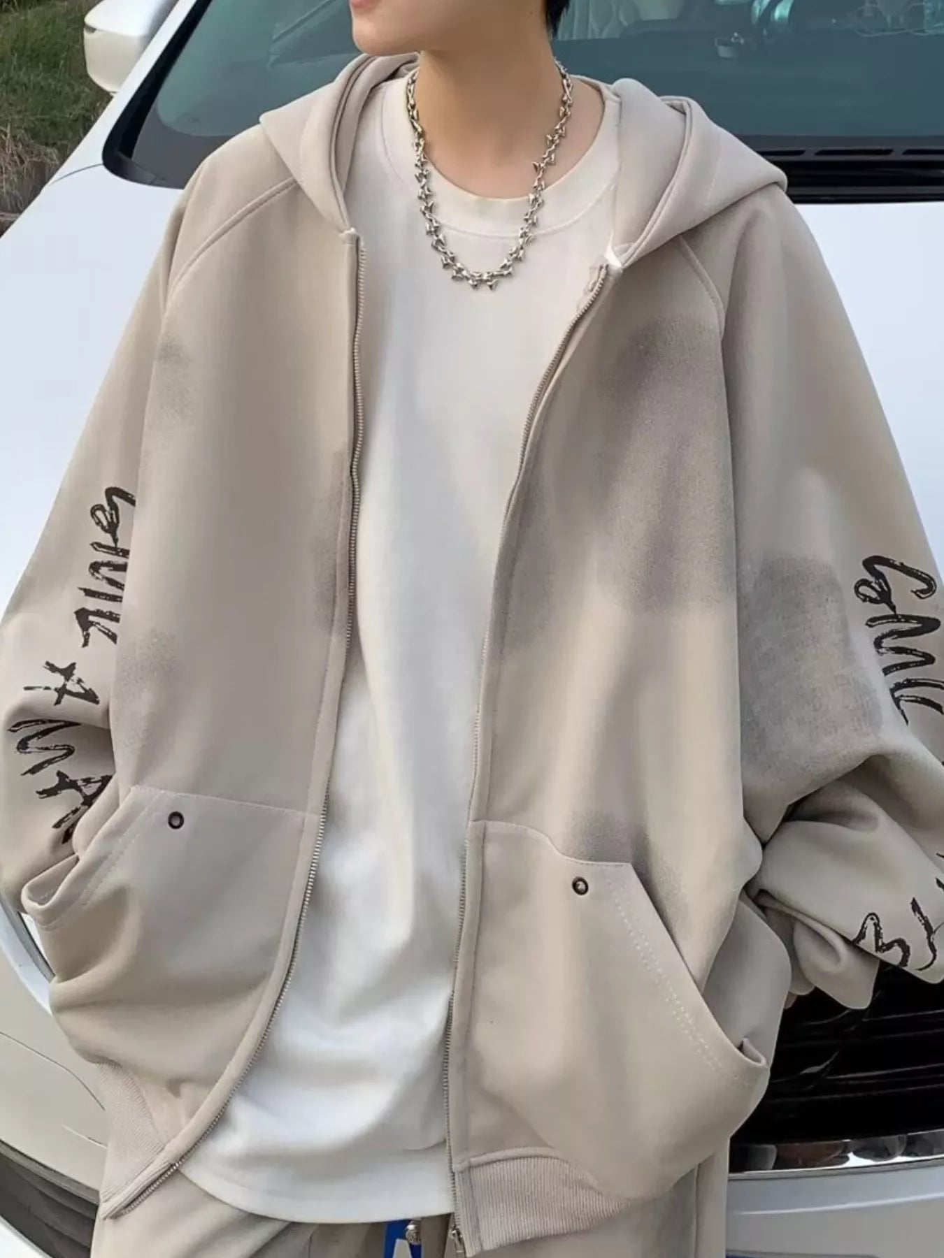 Men's Plus Size Zip Up Loose Fit Hoodie NicholesGifts