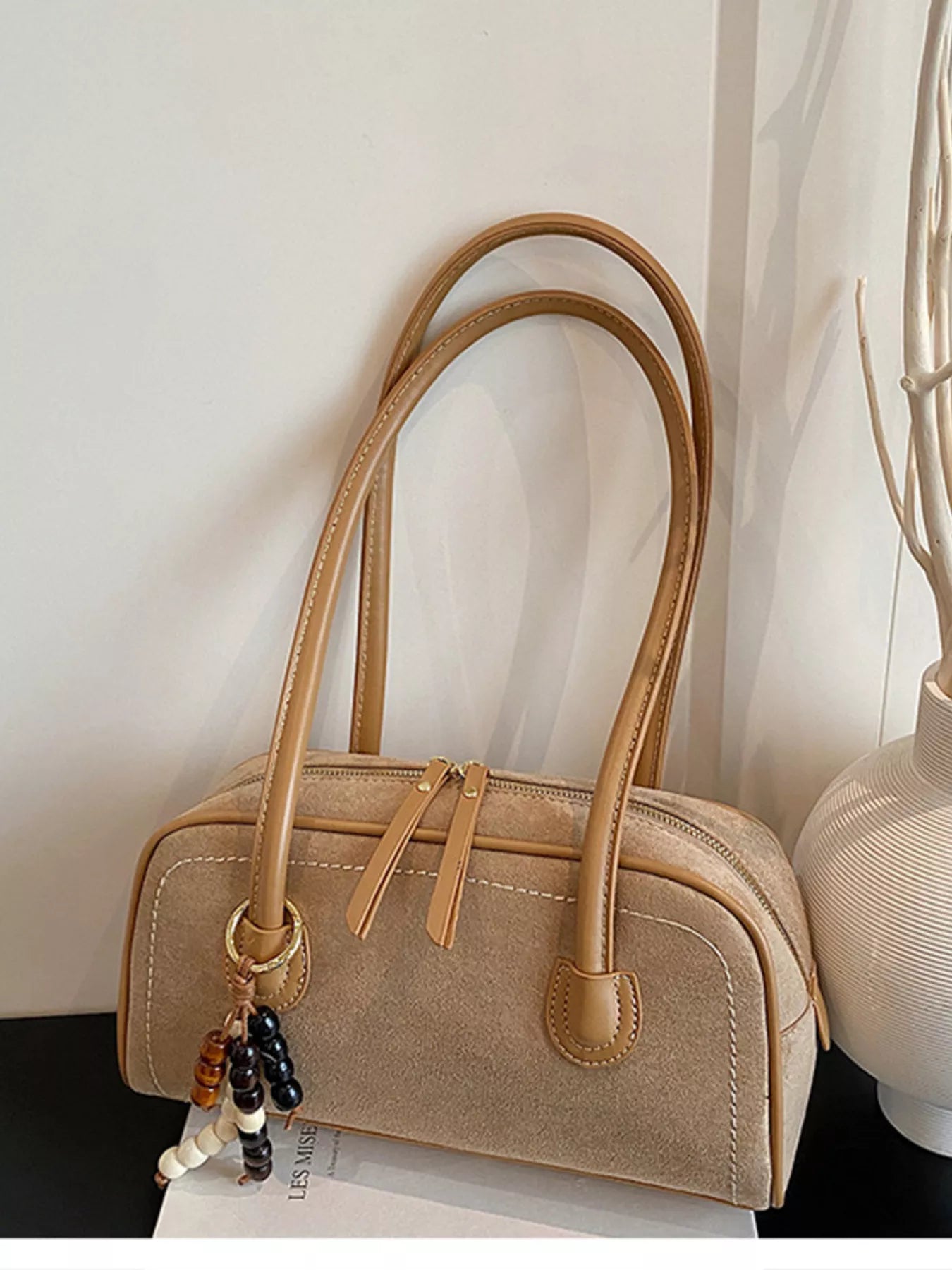 Zipper Closure Shoulder Bag nicholesgifts