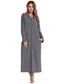Zip Front Hooded Night Dress with Pockets nicholesgifts