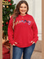 Plus Size MERRY Round Neck Long Sleeve Sweater nicholesgifts