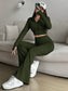 Honey Zip Up Long Sleeve Top and Pants Set nicholesgifts