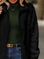 Fuzzy Pocketed Zip Up Jacket nicholesgifts