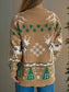 Christmas Element Round Neck Long Sleeve Sweater nicholesgifts