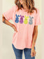 Sequin Bunny Round Neck Short Sleeve T-Shirt nicholesgifts