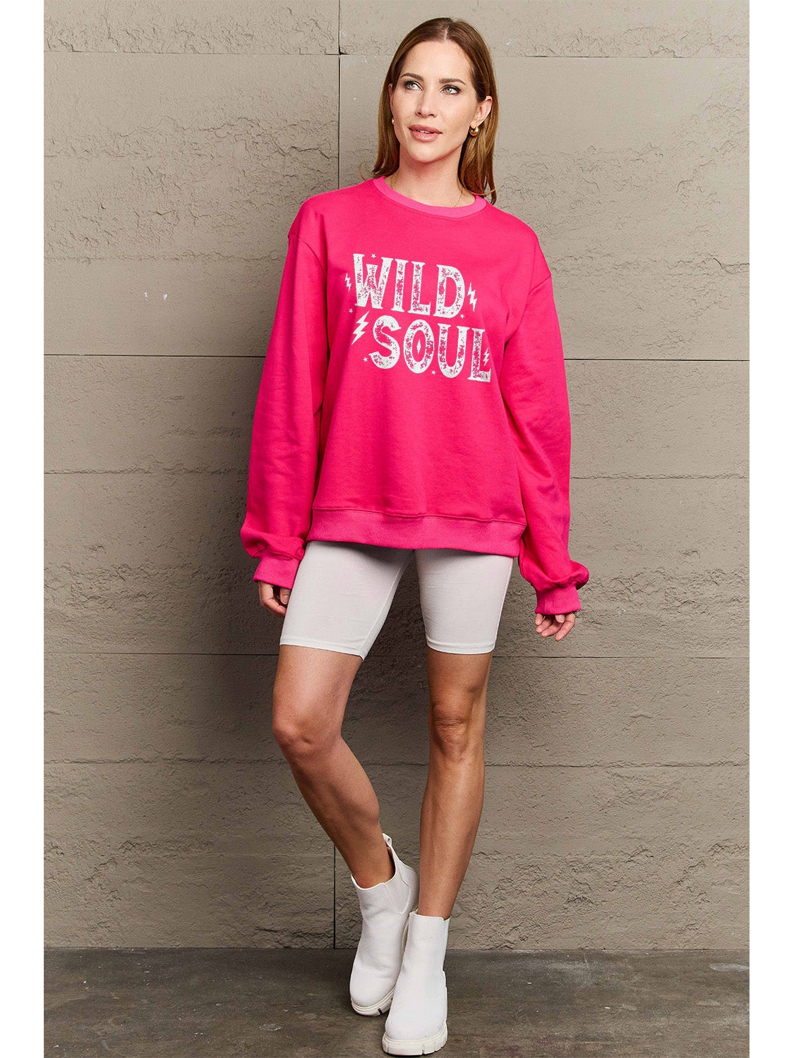 Simply Love Full Size WILD SOUL Graphic Sweatshirt nicholesgifts